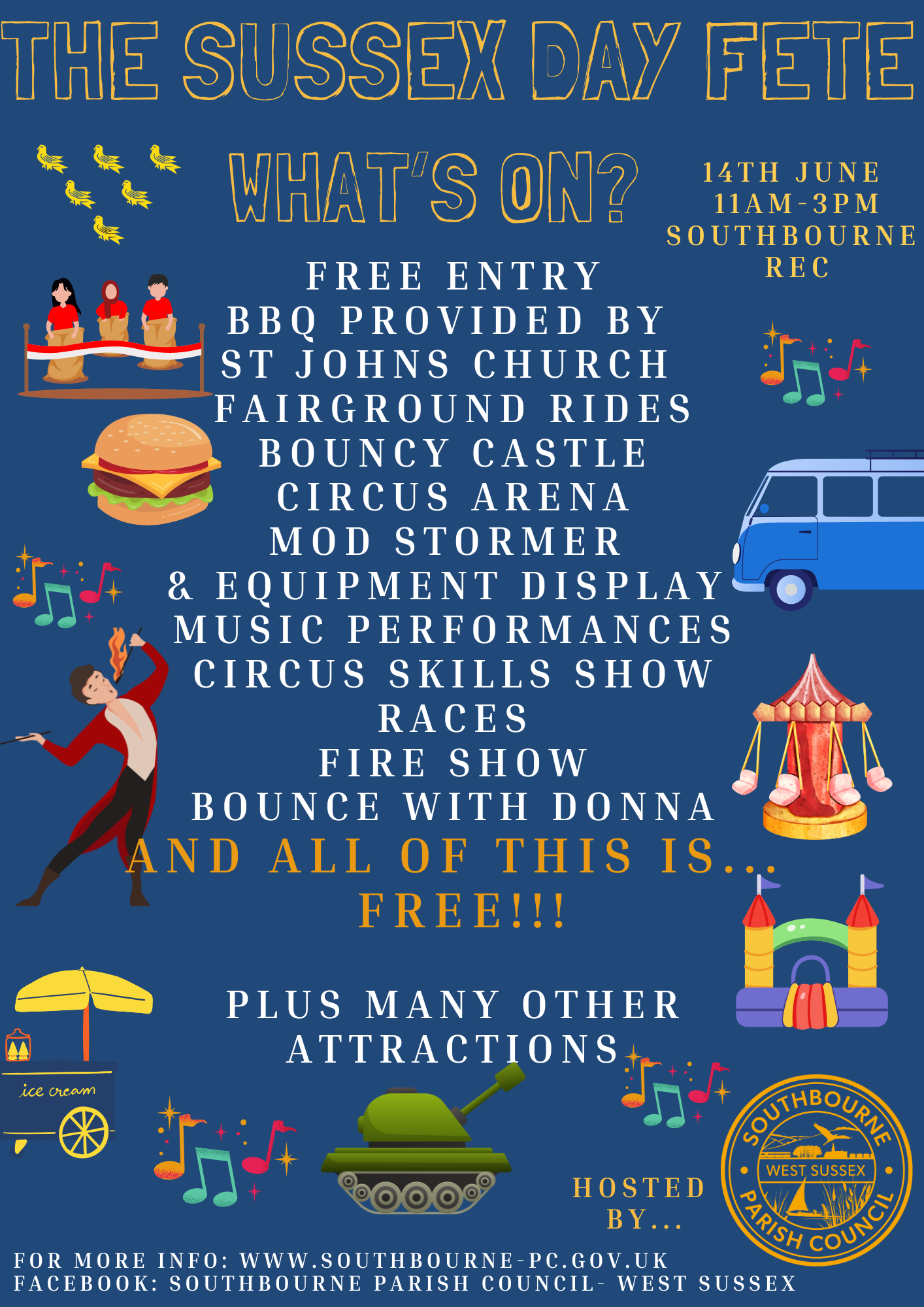 What’s On Poster Sussex Day Fete
